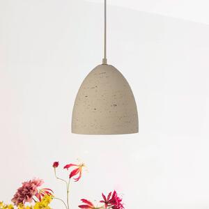 Schöner Wohnen Lampa wisząca Traventa, możliwość ściemniania, kremowy / amber, salon / jadalnia, beton, śródziemnomorski