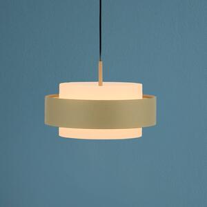 Schöner Wohnen Lampa wisząca Elmo, możliwość ściemniania, kremowy / amber, salon / jadalnia, metal, nowoczesny