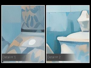Chabrowy czaj - nowoczesny obraz na płótnie - 120x80 cm