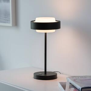 Schöner Wohnen Lampa stołowa LED Elmo, możliwość ściemniania, czarny, salon / jadalnia, metal, nowoczesny