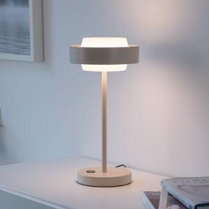 Schöner Wohnen Lampa stołowa LED Elmo, możliwość ściemniania, kremowy / amber, salon / jadalnia, metal, nowoczesny