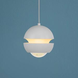 Schöner Wohnen Lampa wisząca szklana Lini, biały / opal, salon / jadalnia, metal, nowoczesny