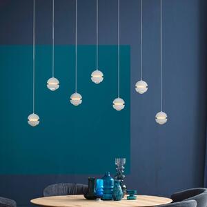 Schöner Wohnen Lampa wisząca Lini, możliwość ściemniania, biały / opal, salon / jadalnia, tworzywo sztuczne, nowoczesny