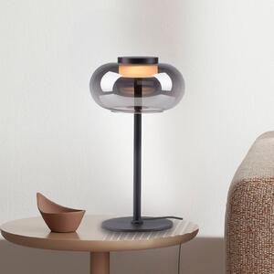 Schöner Wohnen Lampa stołowa LED Sia, aluminiowy / szary / cynkowy, salon / jadalnia, szkło, nowoczesny
