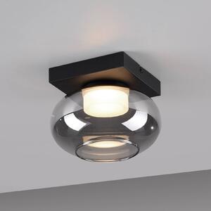 Schöner Wohnen Lampa sufitowa LED Sia, możliwość ściemniania, aluminiowy / szary / cynkowy, salon / jadalnia, szkło, nowoczesny