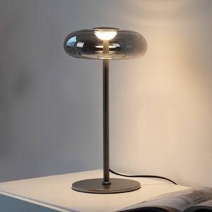 Schöner Wohnen Lampa stołowa LED Posh, możliwość ściemniania, aluminiowy / szary / cynkowy, salon / jadalnia, szkło, nowoczesny