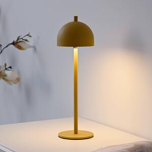 Schöner Wohnen lampa stołowa LED z akumulatorem Bellies, Blütenzauber IP54 możliwość ściemniania, żółty / pomarańczowy, salon / jadalnia, metal, skandynawski