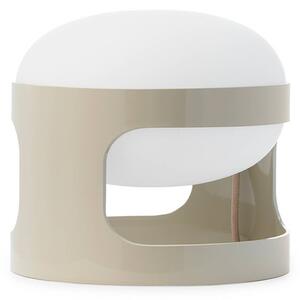 Kartell Lampa stołowa LED K28, aluminiowy / szary / cynkowy, salon / jadalnia, tworzywo sztuczne, design
