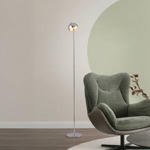 Schöner Wohnen lampa stojąca LED z akumulatorem Bellis chrom, IP54 3000 K Bellis, możliwość ściemniania, chromowy / srebrny, salon / jadalnia, metal, skandynawski