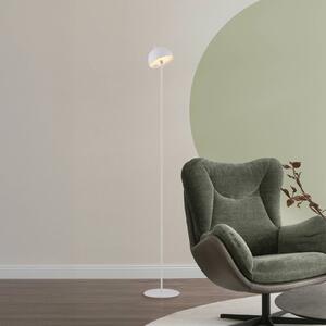 Schöner Wohnen lampa stojąca LED z akumulatorem Bellis, biała, IP54 możliwość ściemniania, biały / opal, salon / jadalnia, metal, skandynawski