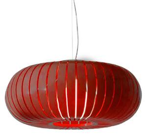 Kartell Lampa wisząca Teresa, czerwony, salon / jadalnia, tworzywo sztuczne, design