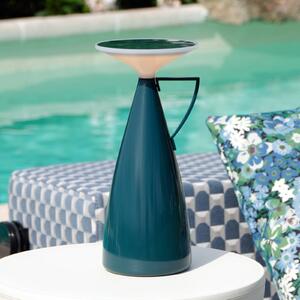 Kartell Lampa stołowa LED Camomille, możliwość ściemniania, niebieski, salon / jadalnia, tworzywo sztuczne, design