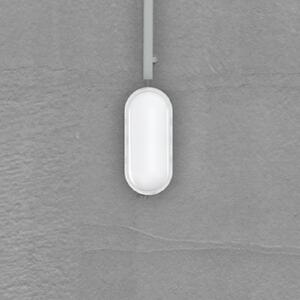 MEGATRON Lampa zewnętrzna z czujnikiem ruchu Zella Neo XL Sensor, możliwość ściemniania, biały / opal, przedpokój, tworzywo sztuczne