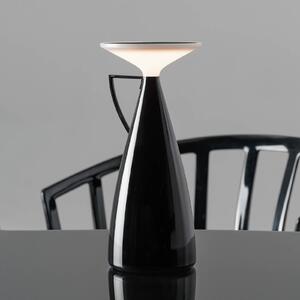 Kartell Lampa stołowa LED Camomille, możliwość ściemniania, czarny, salon / jadalnia, tworzywo sztuczne, design