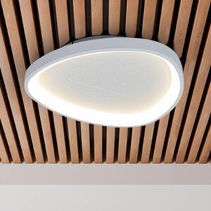Näve Lampa sufitowa LED Argesa, możliwość ściemniania, biały / opal, salon / jadalnia, metal, nowoczesny