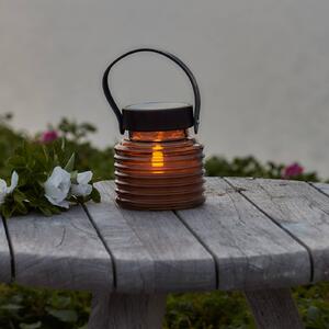 Sirius Lampa solarna ozdobna Aston Jar, kremowy / amber, szkło