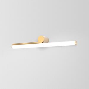 MARSET Kinkiet designerski Ambrosia A 60, możliwość ściemniania, mosiężny / złoty, salon / jadalnia, aluminium, design