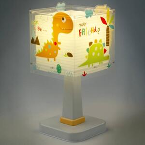 Dalber Lampa stołowa Dinos, biały / opal, pokój dziecięcy, tworzywo sztuczne