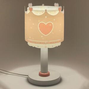 Dalber Lampa stołowa Little Queen, fioletowy / różowy / bladoróżowy, pokój dziecięcy, tworzywo sztuczne