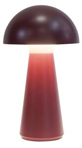 Sirius Lampa stołowa LED z akumulatorem Sam w kolorze bordowym, tworzywo sztuczne, Sam, możliwość ściemniania, czerwony, tworzywo sztuczne, skandynawski