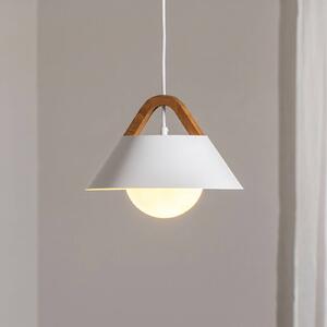 Lampa wisząca Funda Luminex, możliwość ściemniania, biały / opal, salon / jadalnia, metal, nowoczesny