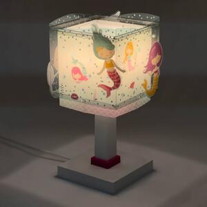 Dalber Lampa stołowa Mermaids, niebieski, pokój dziecięcy, tworzywo sztuczne