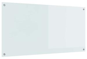 Panel kuchenny Biały 120 x 60 cm szkło hartowane