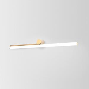 MARSET Kinkiet designerski Ambrosia A 90, możliwość ściemniania, mosiężny / złoty, salon / jadalnia, aluminium, design