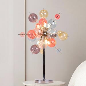 Näve Lampa stołowa Explosion, multikolor, salon / jadalnia, szkło