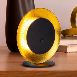 Näve Lampa stołowa LED Solan, możliwość ściemniania, czarny, salon / jadalnia, metal, nowoczesny