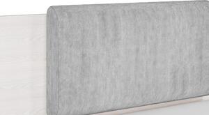 MebleMWM Łóżko z szufladami BLANCO 1701 | 120x200 | Sosna śnieżna, new gray