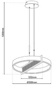 Näve Lampa wisząca Yvaris, możliwość ściemniania, aluminiowy / szary / cynkowy, salon / jadalnia, metal, nowoczesny