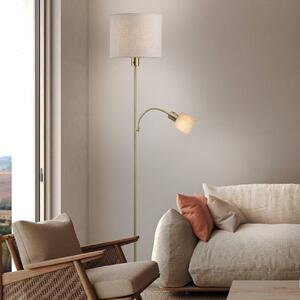 Näve Lampa stojąca Filomena, kremowy / amber, salon / jadalnia, metal
