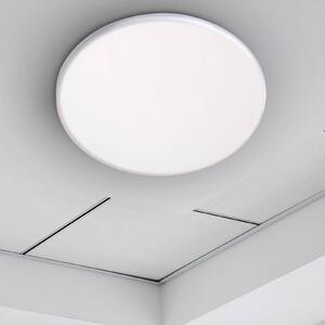 Näve Oprawa wpuszczana LED Suma, Ø 21,5 cm, biała, ściemniana, IP44 możliwość ściemniania, biały / opal, łazienka, tworzywo sztuczne