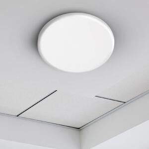 Näve Oprawa wpuszczana LED Suma, Ø 15,5 cm, biała, sączeniowa, IP44 możliwość ściemniania, biały / opal, łazienka, tworzywo sztuczne