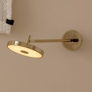 UMAGE Kinkiet designerski Asteria LONG HW, możliwość ściemniania, mosiężny / złoty, salon / jadalnia, metal, design
