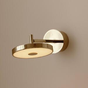 UMAGE Kinkiet designerski Asteria SHORT HW, możliwość ściemniania, mosiężny / złoty, salon / jadalnia, metal, design