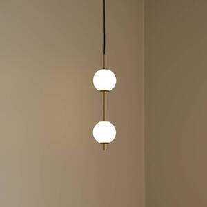 UMAGE Lampa wisząca designerska Audrey, możliwość ściemniania, mosiężny / złoty, salon / jadalnia, metal, design