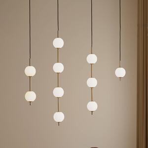 UMAGE Lampa wisząca designerska Audrey, możliwość ściemniania, mosiężny / złoty, salon / jadalnia, metal, design