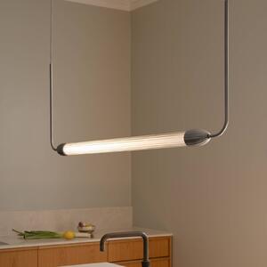 UMAGE Lampa wisząca designerska LEMON SQUEEZE LINEAR, możliwość ściemniania, aluminiowy / szary / cynkowy, salon / jadalnia, metal, design