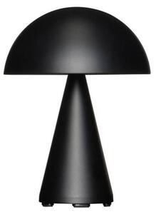 Hübsch Ładna lampa stołowa LED Mush, czarna matowa, wysokość 20 cm możliwość ściemniania, czarny, metal, nowoczesny