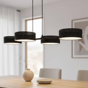 Lampa wisząca Drumz 4 EMIBIG LIGHTING, możliwość ściemniania, czarny, salon / jadalnia, metal, nowoczesny