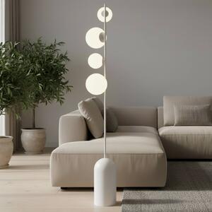 Lampa stojąca Etno LP4 EMIBIG LIGHTING, biały / opal, salon / jadalnia, szkło, nowoczesny