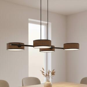 Lampa wisząca Drumz 4 EMIBIG LIGHTING, możliwość ściemniania, brązowy / rdzawy, salon / jadalnia, metal, nowoczesny