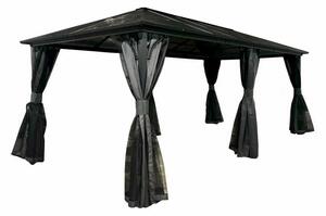 Nowoczesna altana ogrodowa Santiago Premium 3x6 m Garden Point antracyt