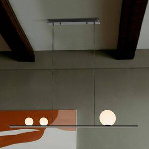 Schuller Valencia Lampa wisząca Mila, możliwość ściemniania, czarny, salon / jadalnia, aluminium, nowoczesny