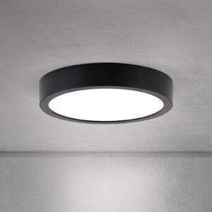 ORION Lampa sufitowa LED Disc, możliwość ściemniania, czarny, salon / jadalnia, aluminium, nowoczesny