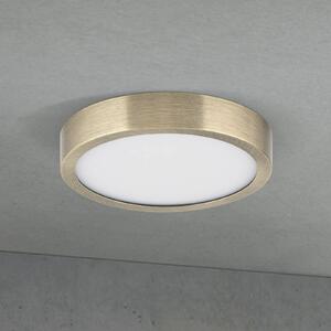 ORION Lampa sufitowa LED Disc, możliwość ściemniania, brązowy / mosiężny, salon / jadalnia, aluminium, nowoczesny