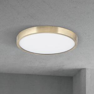 ORION Lampa sufitowa LED Disc, możliwość ściemniania, brązowy / mosiężny, salon / jadalnia, aluminium, nowoczesny