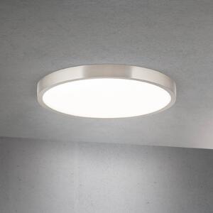 ORION Lampa sufitowa LED Disc, możliwość ściemniania, aluminiowy / szary / cynkowy, salon / jadalnia, aluminium, nowoczesny